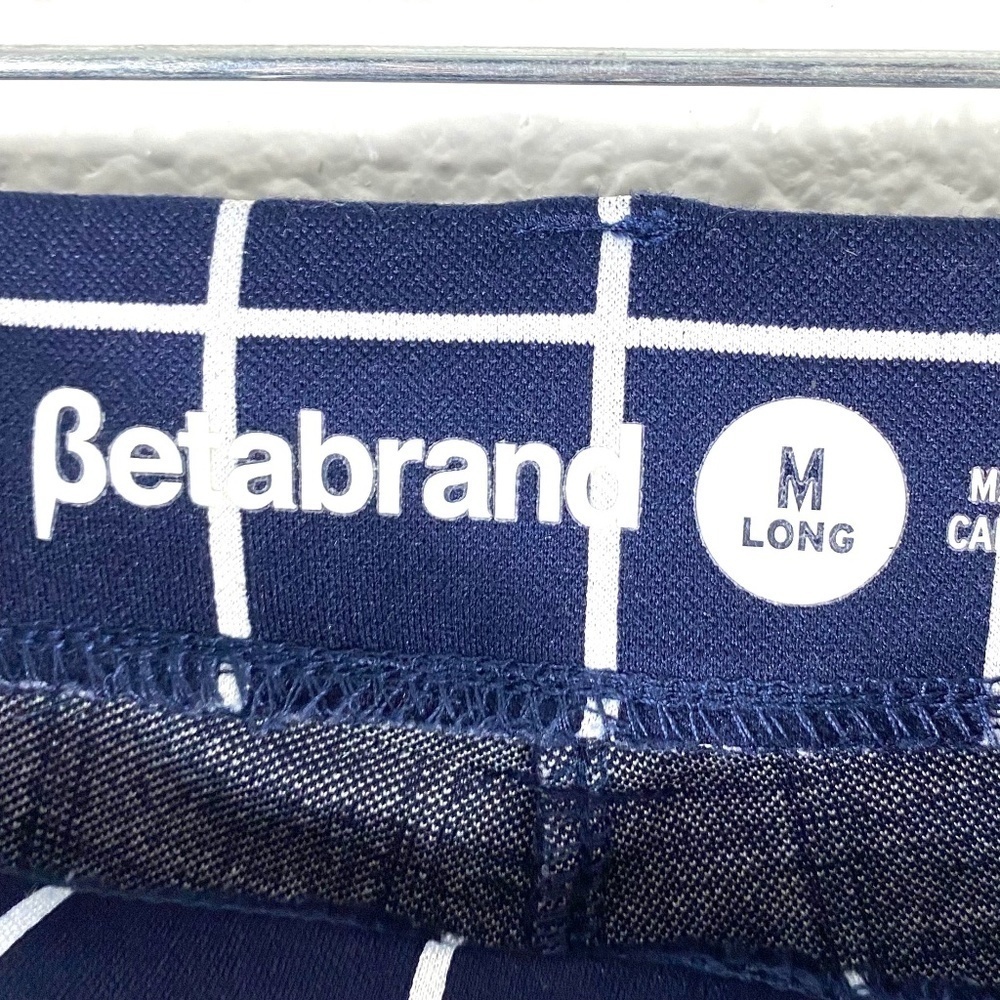 Betabrand Macro Grid Dress Yoga Pants SZ M Long - Picture 3 of 7